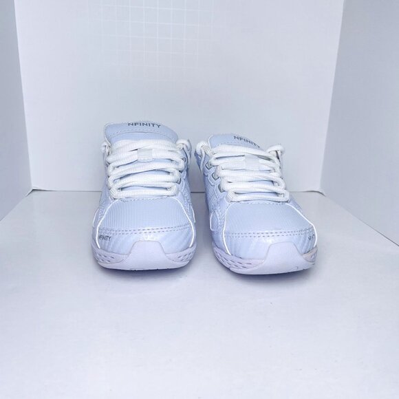 NEW NWOB NFINITY Rival White NF-1013-000 Lace Up Cheer Shoes Y12 Girls Size 12 - Picture 13 of 15